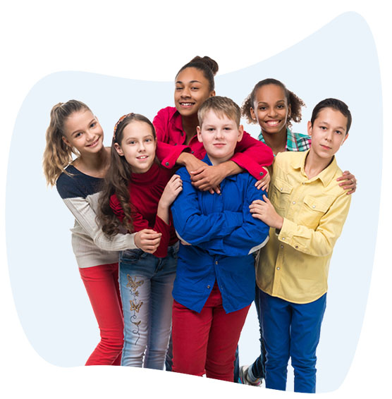 Group of kids, home banner
